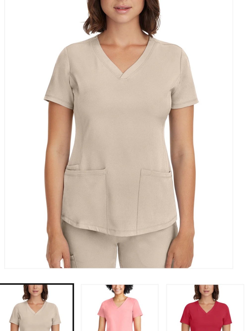 NWT Scrub Set Khaki Medium by Healing Hands